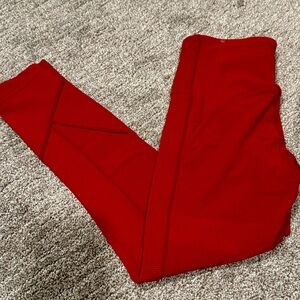 Lululemon Athletica Red Leggings